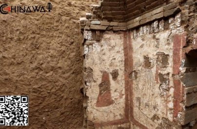 Уникальные настенные росписи сохранились в гробнице на северо-западе Китая