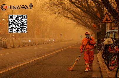 На Пекин обрушилась вторая за март песчаная буря